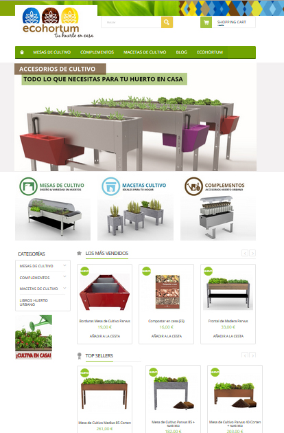 Tienda Online EcoHortum para cultivo urbano